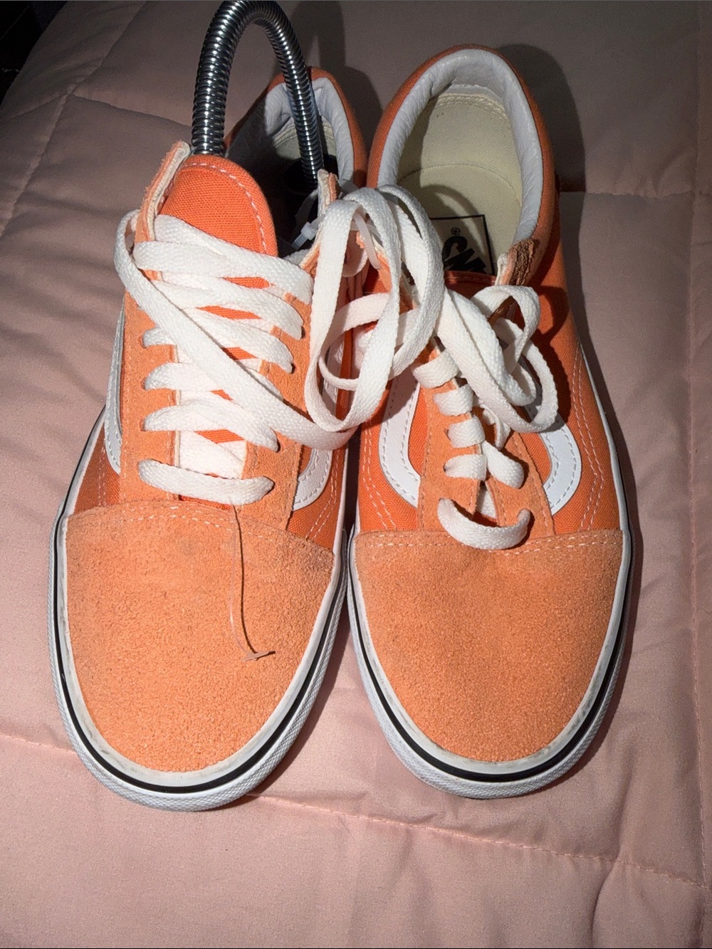Vans Old Skool Sneakers in Peach with White Stripe - Picture 5 of 13
